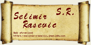 Selimir Rašević vizit kartica